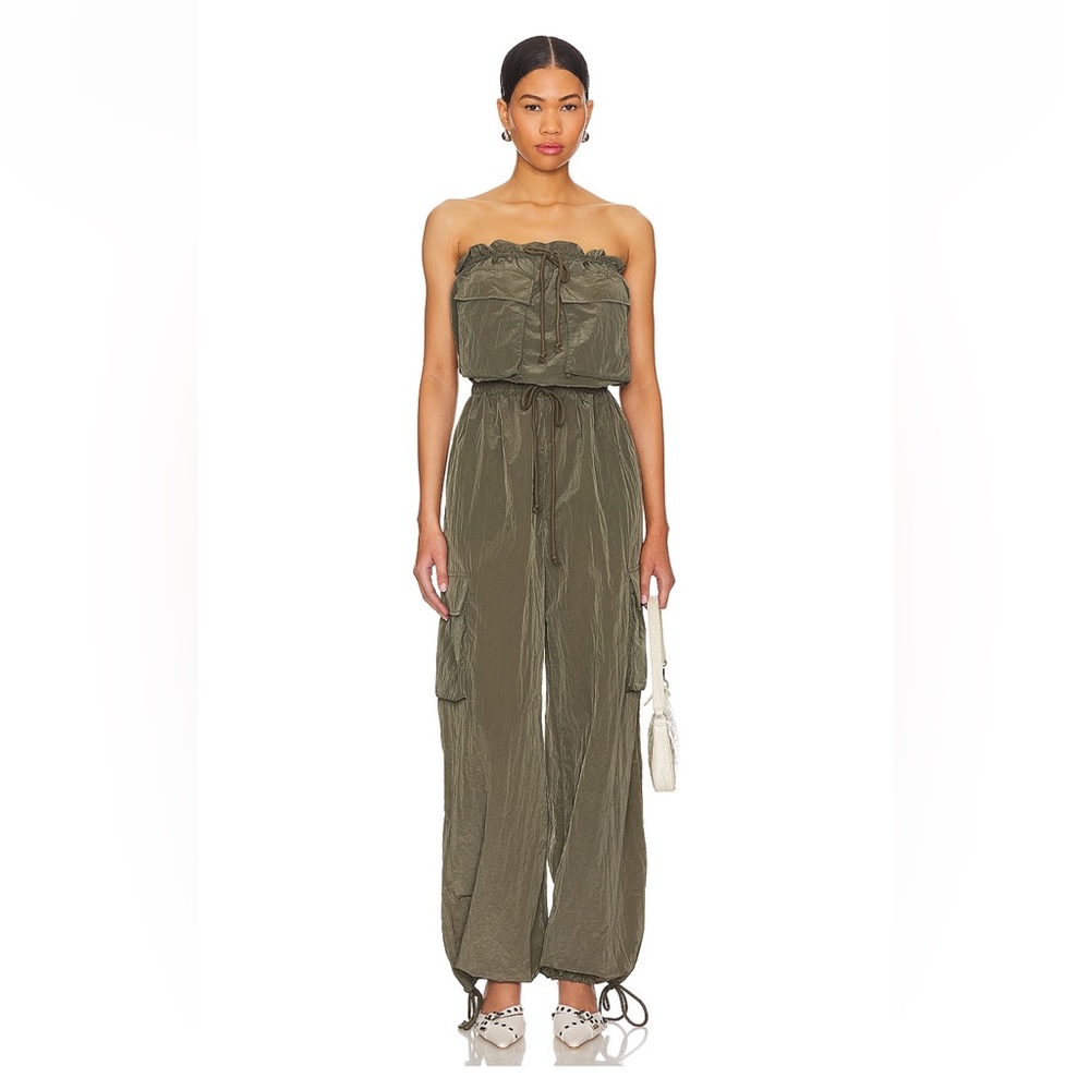 Lovers + Friends Noah Strapless Jumpsuit NWOT